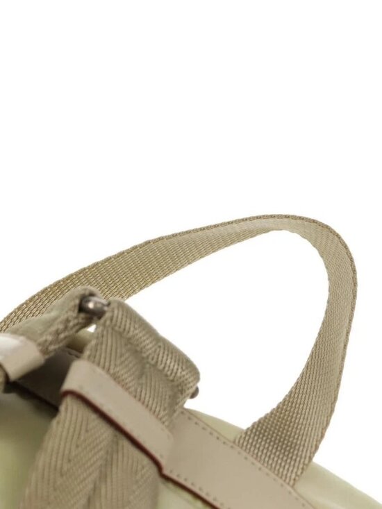 PRADA Backpack Nylon Beige Silver Auth 157776 main image 6